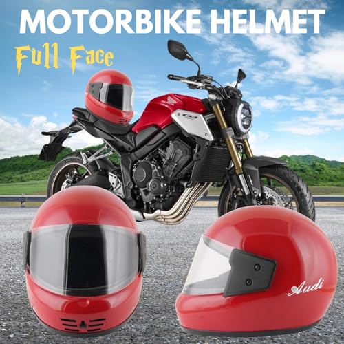 Image of Sage Square Audi Full Face Clear Visor Helmet | ISI Certified | High Standard Safety | Extra Comfort & Stylish