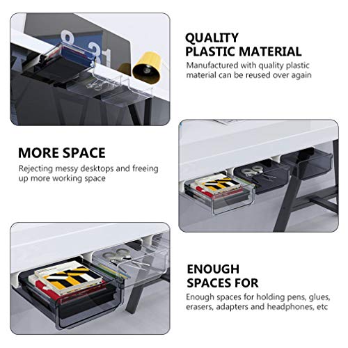 Hemoton Cassetto Portapenne Sotto la Scrivania