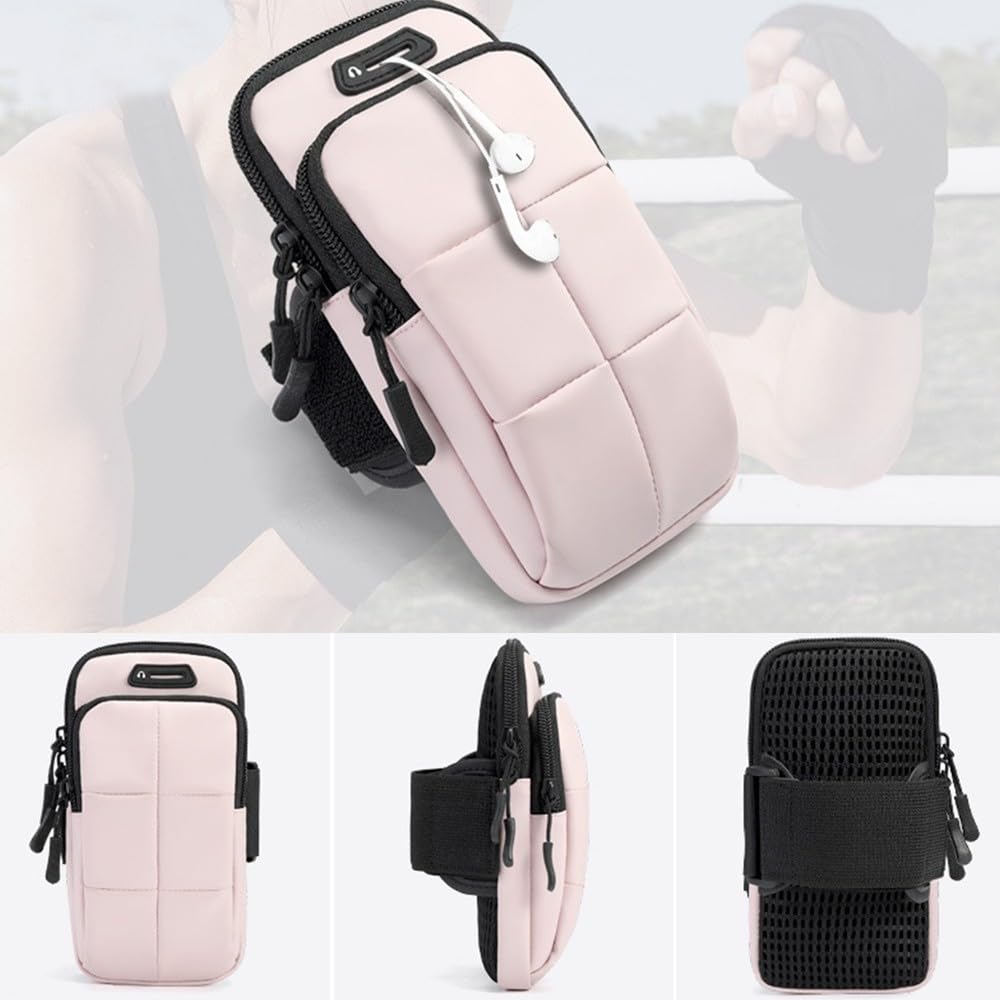 DONGKER Fascia Braccio Sportiva, Porta Cellulare Impermeabile per Correre Borsa Bracciale Regolabile per Corsa Running