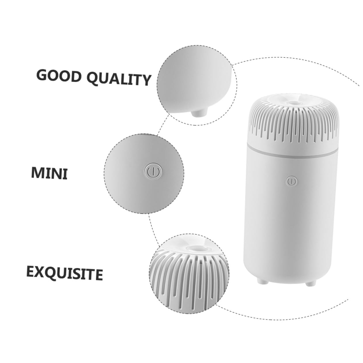 Homoyoyo Difusor de Aromaterapia para Coche Mini Humidificador Ultrasónico Portátil Difusor de Aceite Esencial Silencioso para Ambiente Interior Mejora el Aire y Ambiente Familiar