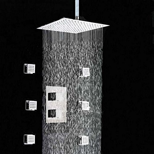 Pomme de douche pluie 25,4 cm pour salle de bain moderne Gowe