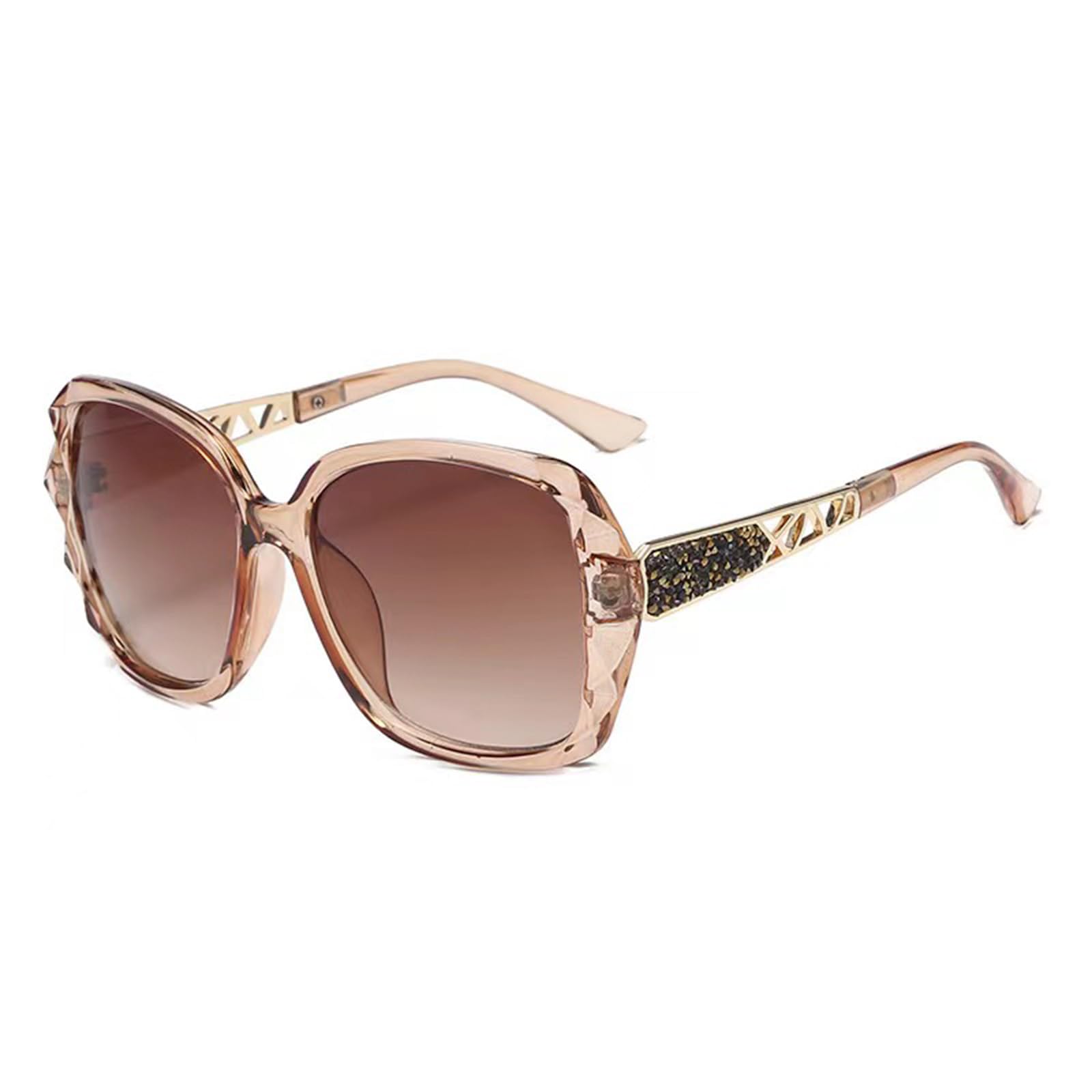 Genericنظارات شمسية نسائية polarized sunglasses womens trendy 2023,Composite Shiny Frame Sparkling stylish square sunglasses for women,used as high fashion accessory and daily wear
