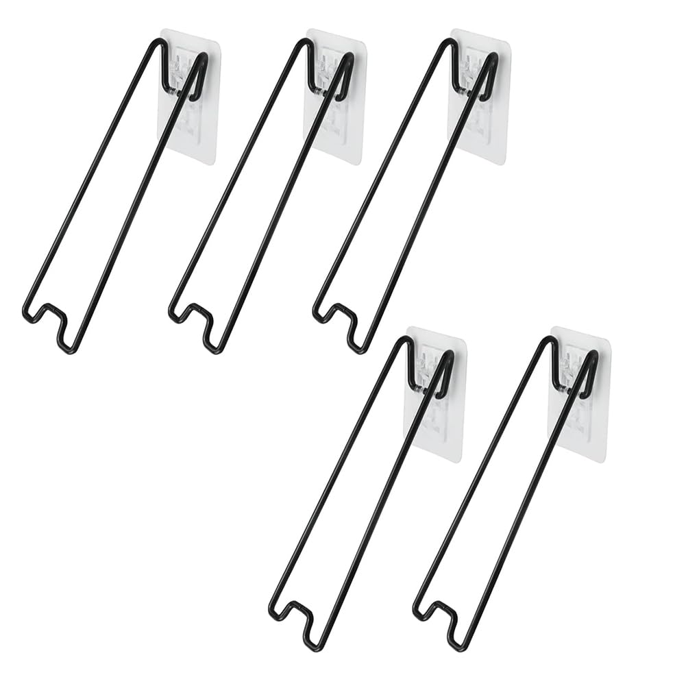 Littimoon 5Pcs Picture Frame Easel Bracket Stainless Steel Picture Frame Bracket with Self-Adhesive Picture Frame Easel 7.09"x 2.17"