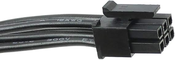 JMT 40CM 6Pin to SATA SDD Power Cable for DELL Vostro 3070 3670 967 3977 3980 Desktop Computer Power Supply Expansion Cable