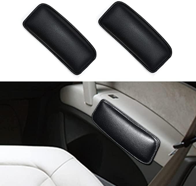 DRUCILA Auto Center Knee Pad, Universal Car Center Console Knee Cushion, Soft Leather Armrest Pillow Protective Pad, Car Seat Interior Leg Elbow Support Pillow. (4)