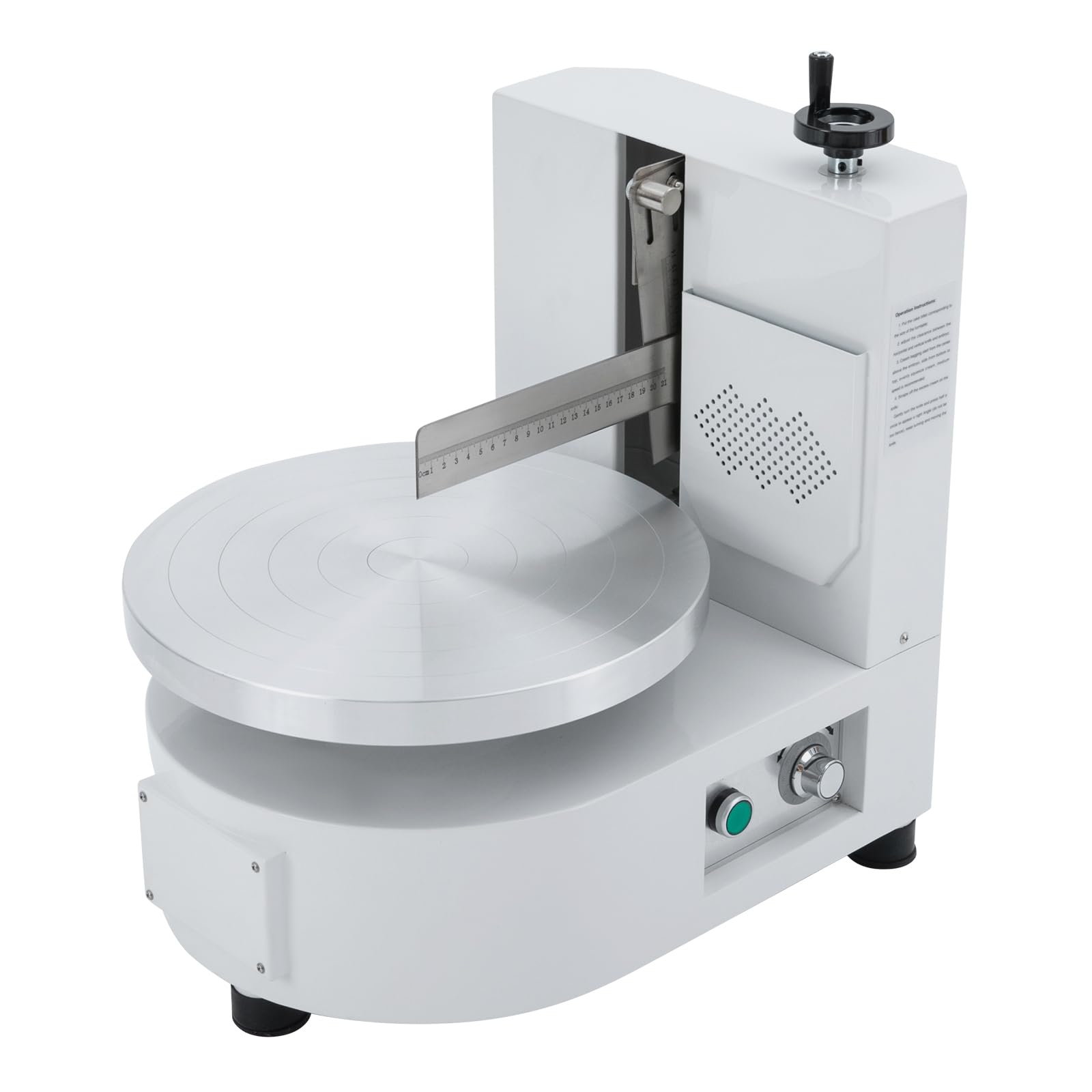 Máquina para recubrir y Decorar Pasteles, pulidora de Bordes de aplicador de Pasteles Ajustable de 110 V, Herramienta de decoración automática Comercial para Pasteles de cumpleaños con Crema