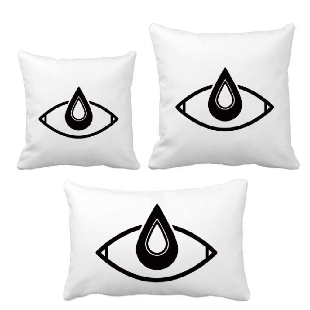 Housse de coussin motif vecteur noir pour salon moderne