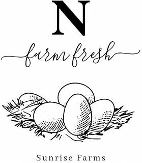 Personalized Stamps Chicken Coop Egg Holder Dates Stamps Farm Fresh Eggs Monogram Egg Carton Stamp Egg Cartons Chicken Coop Accessories Date Stamp