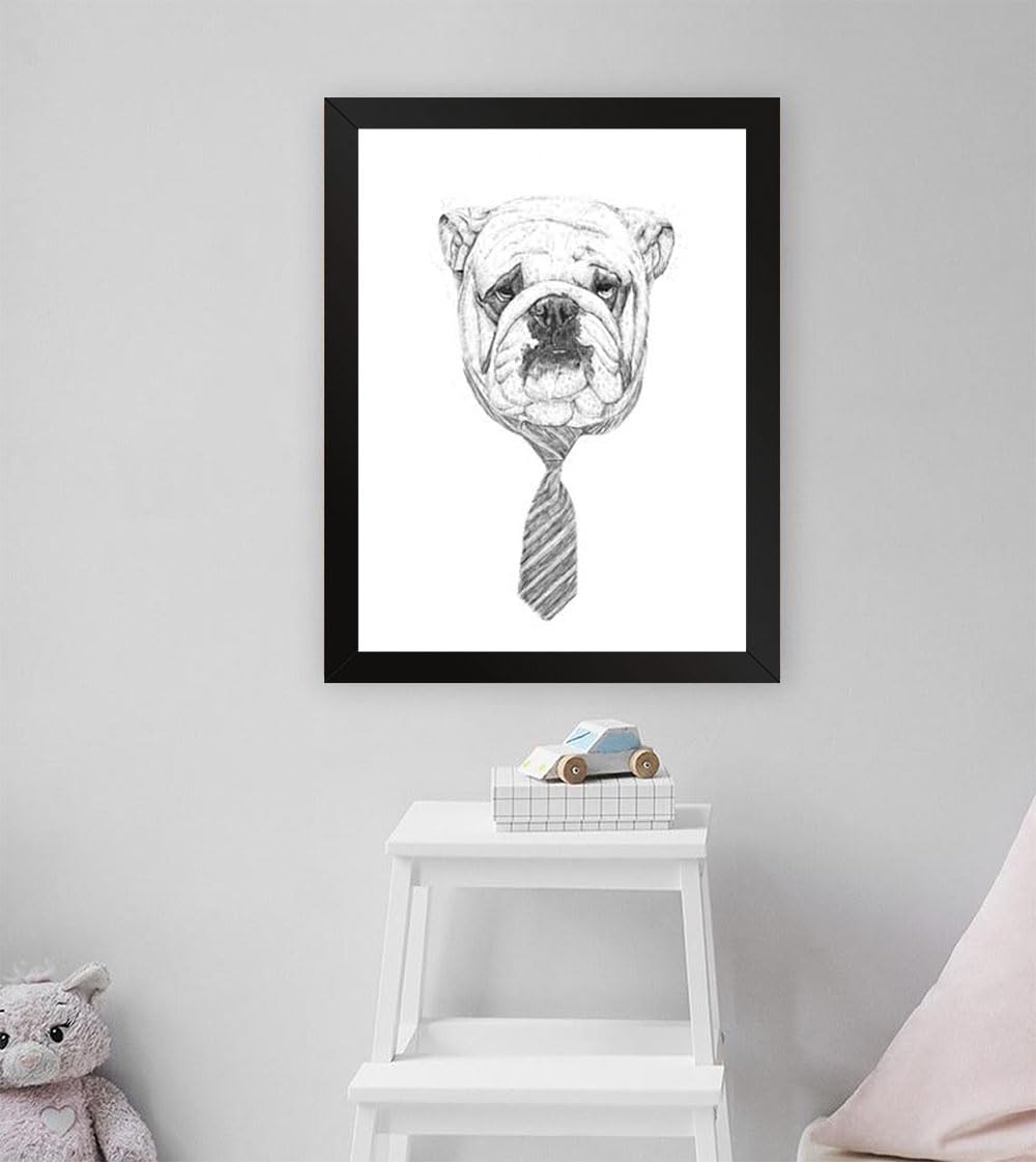 GADGETS WRAP Printed Photo Frame Matte Painting for Home Office Studio Living Room Decoration (11x17inch Black Framed) - Cooldog Print