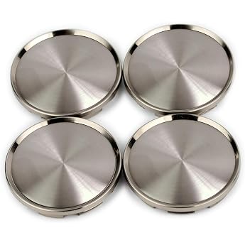 RhinoTuning Set of 4 wheel hub caps bronze OD 63 mm snap-on fit