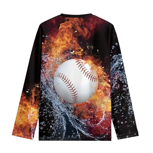 HUIACONG Boys Crewneck Tee Shirt for Girls Long Sleeve Tshirts for Kids2