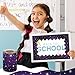 Catephe Bulletin Board Borders, 65Ft Starry Sky Purple Adhesive Rolled Border Trim, Galaxy Themed Decoration Borders, Classroom Groovy Borders Decor for School Offices Home