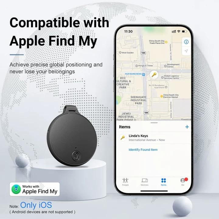 Bluetooth Tracking Tags (iOS Only) 4 Pack, Compatible with Apple Find My - image 2