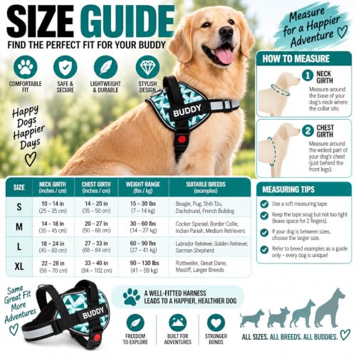 Image of 3D Cube Dog Vest Harness with Leash - No Pull, Reflective & Adjustable