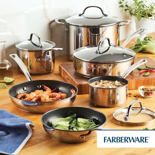 Farberware Millennium Nonstick Cookware Induction Pots and Pans Set - image 9