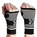 CFR Copper Wrist Support Compression Sleeves Guaranteed Braces for Carpal Tunnel, RSI, Cubital Tunnel, Tendonitis, Arthritis, Wrist Sprains Support & Recovery One Pair,M