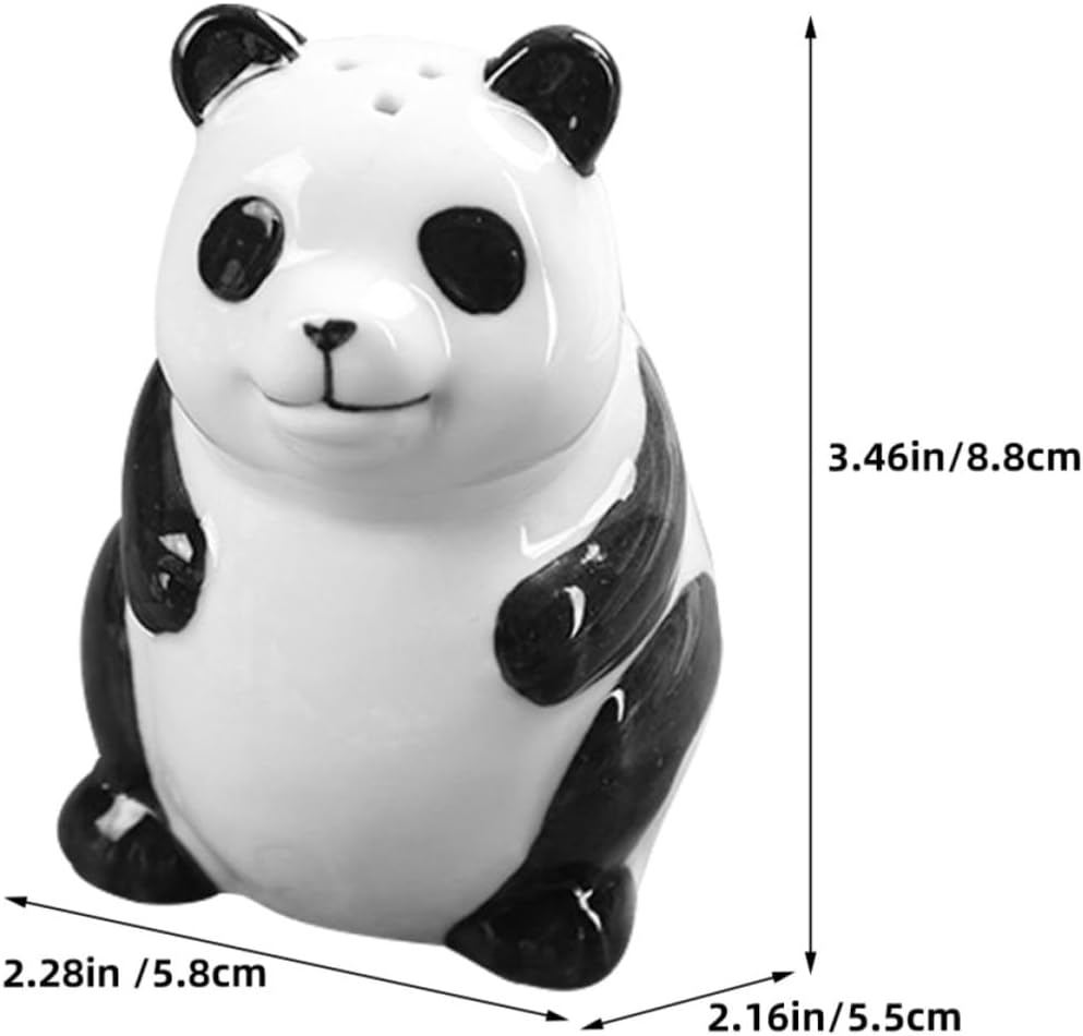 Cute Panda Ceramic Pepper Shaker Xmas for Kitchen Decor