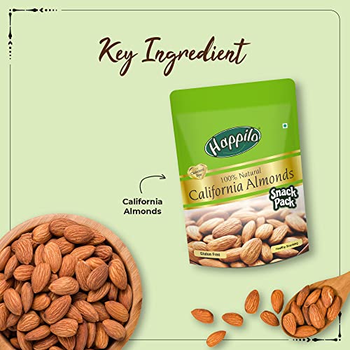Image of Happilo Premium 100% Natural Californian Almonds, 35g (Pack of 12), Dry Fruits