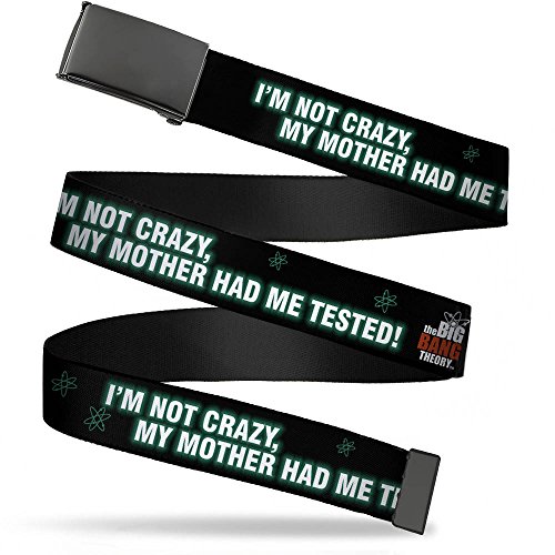 Cinturón de malla de 1.5 pulgadas The Big Bang Theory ideal para adultos unisex