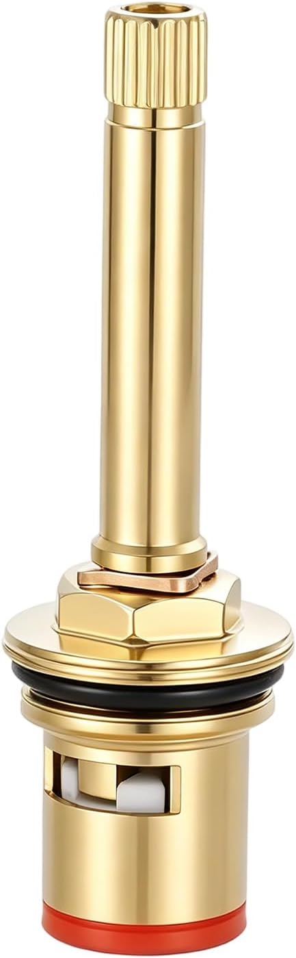 76mm/3inch DN15 Brass Ceramic Stem Ceramic Disc Cartridge Faucet Valve Cartridge Replacement Faucet Repair Replacement Parts for Bathroom Kitchen Tap Sink Faucet (Random color)