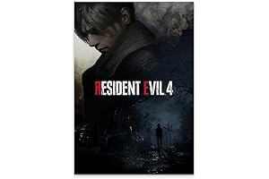Leon Kennedy Resident Evil 4 Canvas Print - 12x18 Inch Unframed