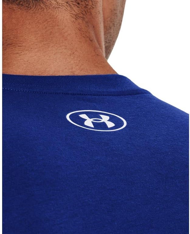 Under Armour Mens UA Baseball Script Short Sleeve T-Shirt - Quick-Drying Cotton Blend