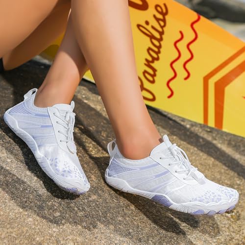 Image of Hike Barefoot Shoes for Women Men Breathable & Non-Slip Athletic Footwear Wide Toe Water Shoes,Designed for Walking,Running&Swimming