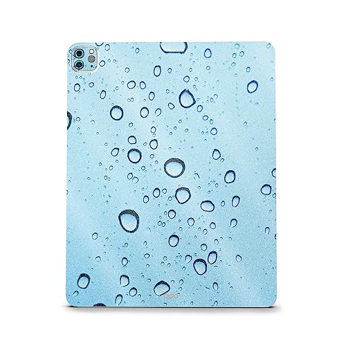Image of MightySkins Carbon Fiber Skin Compatible with Apple iPad Pro 12.9 inch M2 6th Gen (2022) Full Wrap Kit - Rainy Day | Protective, Durable Textured Carbon Fiber Finish | Easy to Apply | Made in The USA