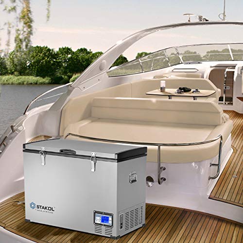Image of Car Refrigerator, Vehicle-mounted Refrigerator, Car Truck Mini Freezer, Single-door Mini Freezer for Car Use, 115L Single Door Car-held Mini Refrigerator for Self-driving Travel Use