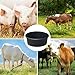 Generisch 4L Gummi -Pferdebereich | Futterpfanne | Wasserbehälter Lebensmittel Trog für die Ranch im Freien | Schüssel für Hundefutter | Farm Cat Dogs Hühnerziege Schaf Kuhpferde und kleines Tier