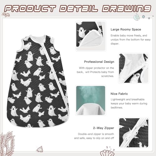 Image of vvfelixl Bright Funny Dinosaurs Baby Sleeping Bag Sleep Sack,Baby Wearable Blanket Sleep Suit for 0-6 Months
