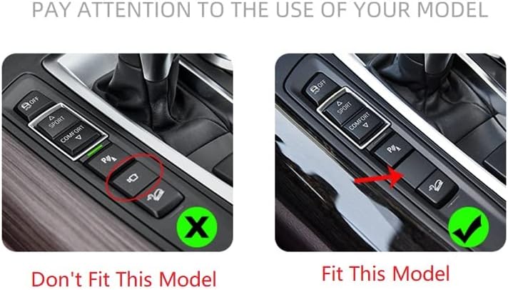 New Protective Drive Mode Button Covers Compatible with BMW X5 F15 2014-2018 (Silver)