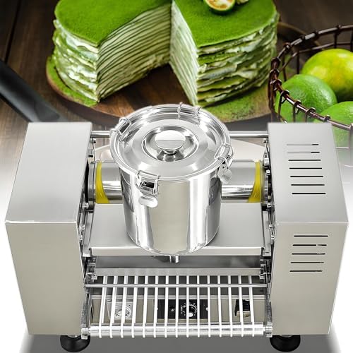Electric Pancake Maker Machine with Control Panel - 8-inch Crepe Maker for Uniform Thickness & Heating, Automatic Heat Dissipation - Ideal for Bakeries & Restaurants
