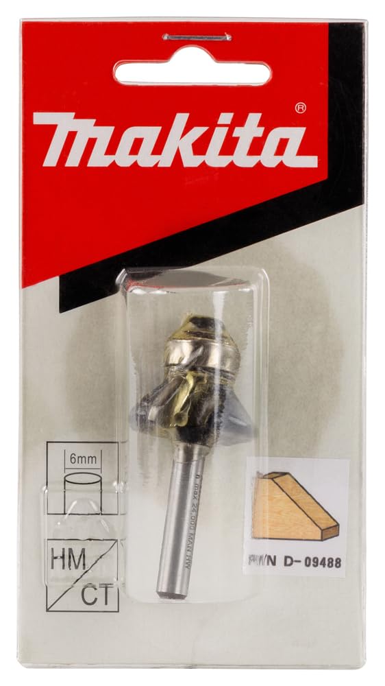 Makita D-09488 Fraise à arêtes inclinés 6 mm