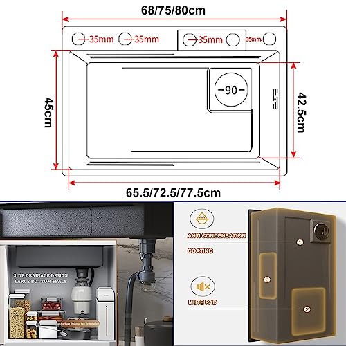 Lavello per postazione di lavoro nano-rivestito in...