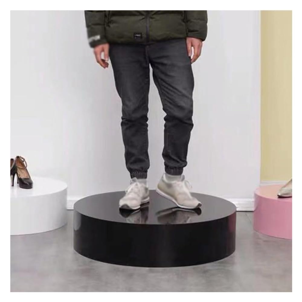Ausstellungsständer, Weißer runder Sockel-Ausstellungsständer – 19,7 x 5,9 Zoll vertikale Säule for Event-Dekor, Bekleidungsgeschäft & Brautmodengeschäft Schaufensterpuppe, Schuh(Black,23.6x11.8in)