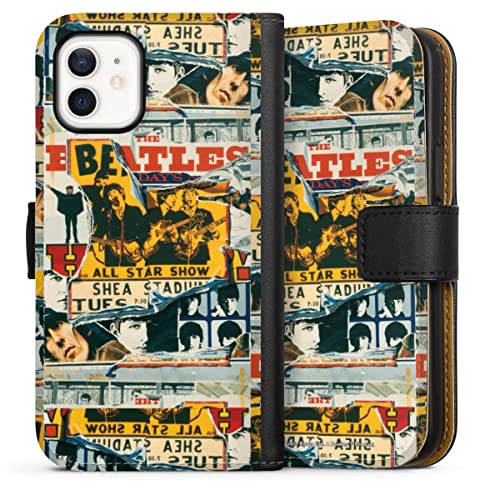 DeinDesign Etui Compatible avec Apple iPhone 12 Mini Etui Folio Etui magnetique The Beatles Rock ‘n’ Roll Musique - Les Beatles, Paul McCartney, John Lennon, RIngo Starr, George Harrison DeinDesign Etui Compatible avec Apple iPhone 12 Mini Etui Folio Etui magnetique The Beatles Rock 'n' Roll Musique