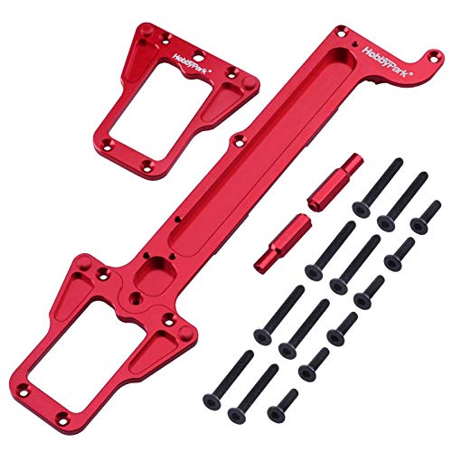 Hobbypark Aluminum Upper Chassis for Traxxas 1/18 LaTrax Teton Rally, Replacement Parts (Red)