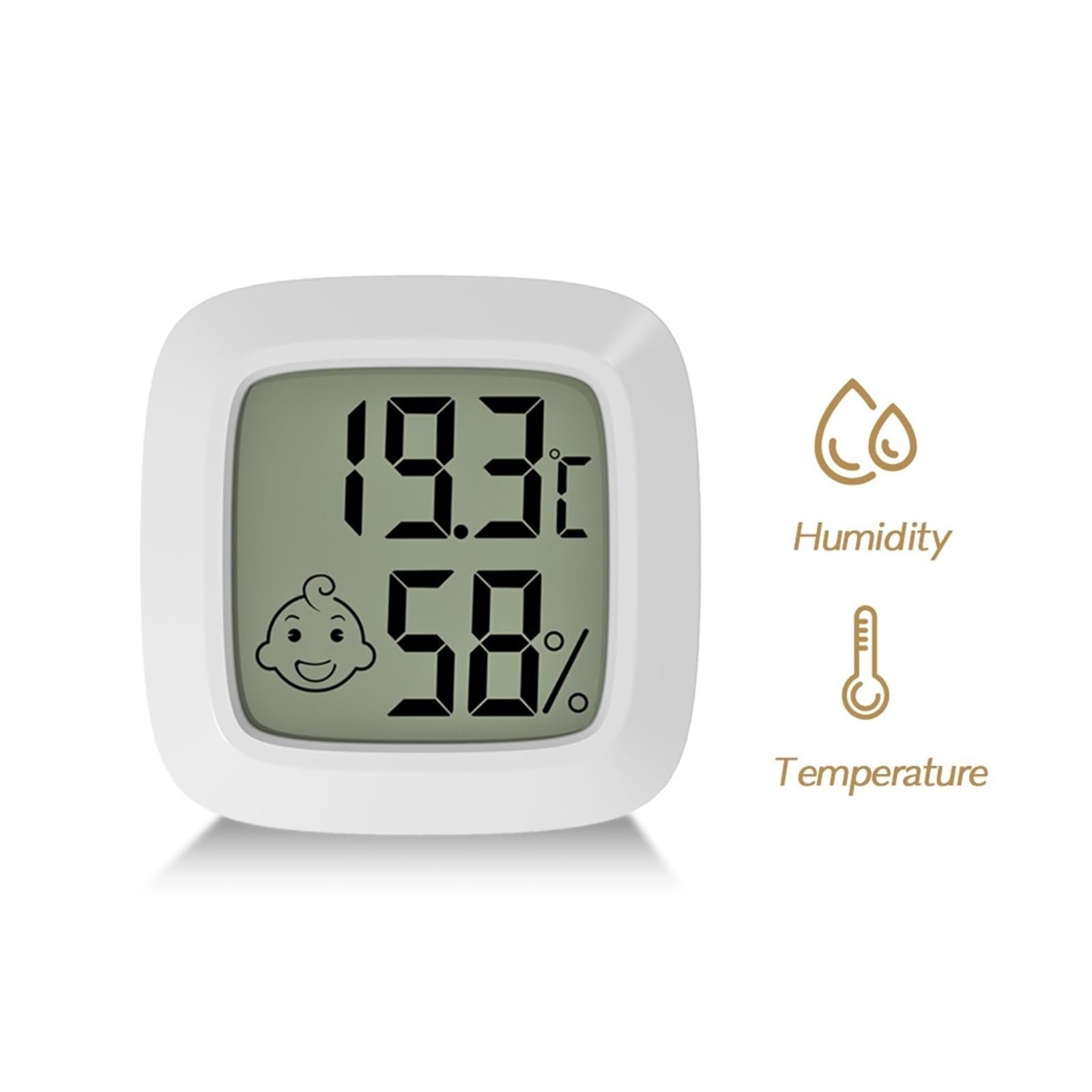Mini LCD Termómetro Digital Higrómetro Medidor De Humedad Interior Sensor Temperatura Ambiente Estación Meteorológica Preciso Rápido Monitorización Tiempo Real(4pcs)