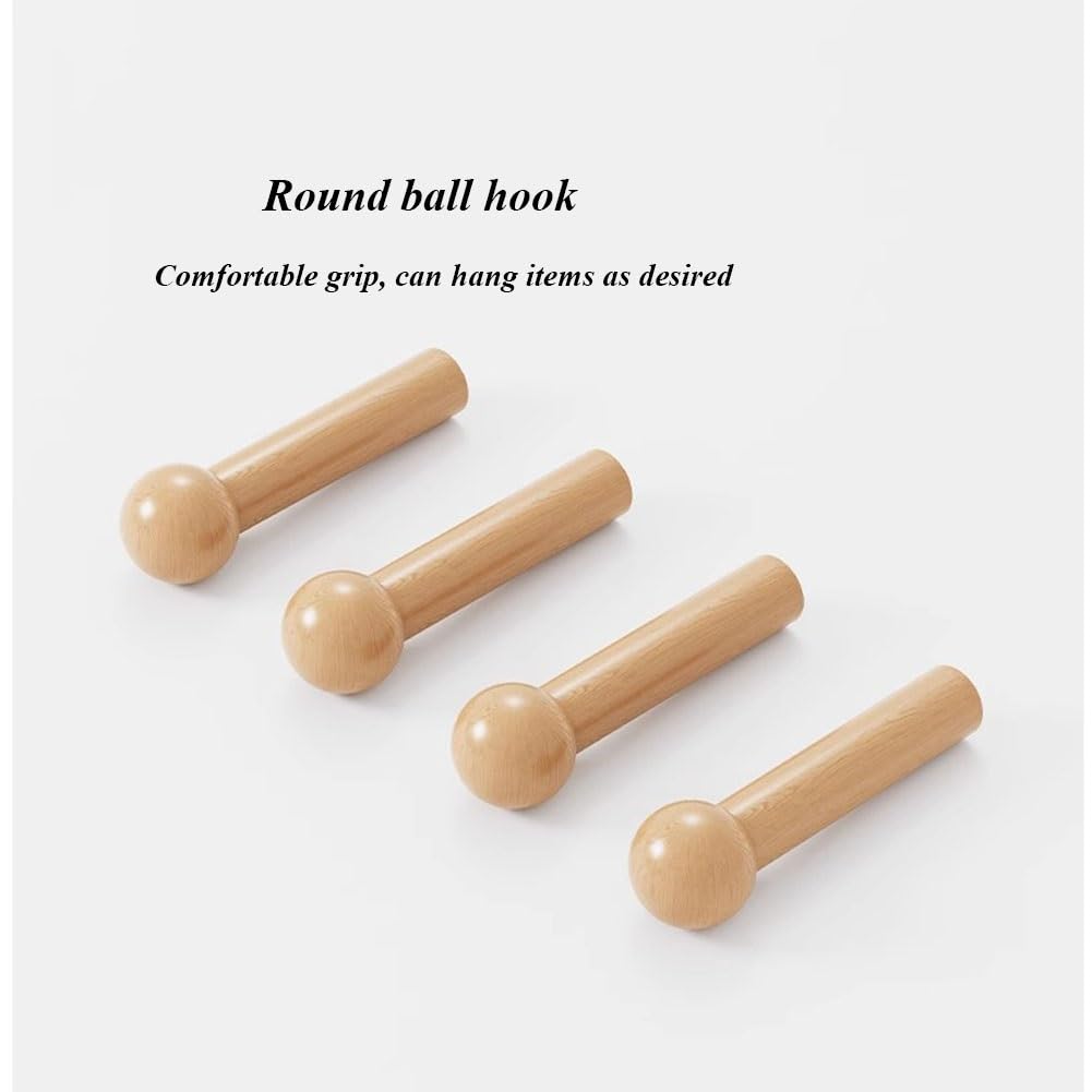 Organizador de madera para pared con ganchos, juego de herramientas de bricolaje, estante de almacenamiento modular para colgar en la pared