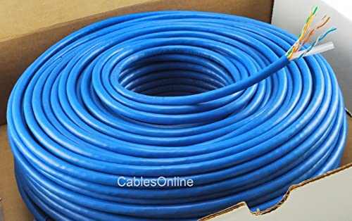 Cable UTP CAT6E 76.2 m azul RJ45 23 AWG cobre