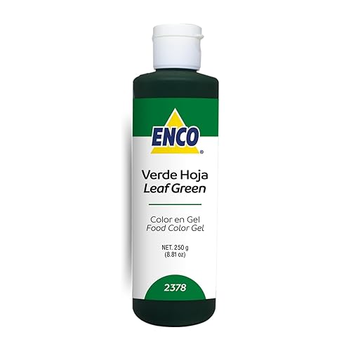 ENCO Gel Colorante Alimentario Verde Hoja 8.8 oz (249g) Concentrado, Vegano