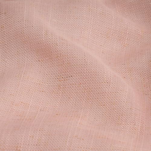 Pinch Pleated Blackout Curtains 102 Inch Long, Linen Blend, 100% Blackout Drapes with 20 Hooks, Ideal for Bedroom and Living Room, 40" W x 102" L (Pack of 2), Blush Pink