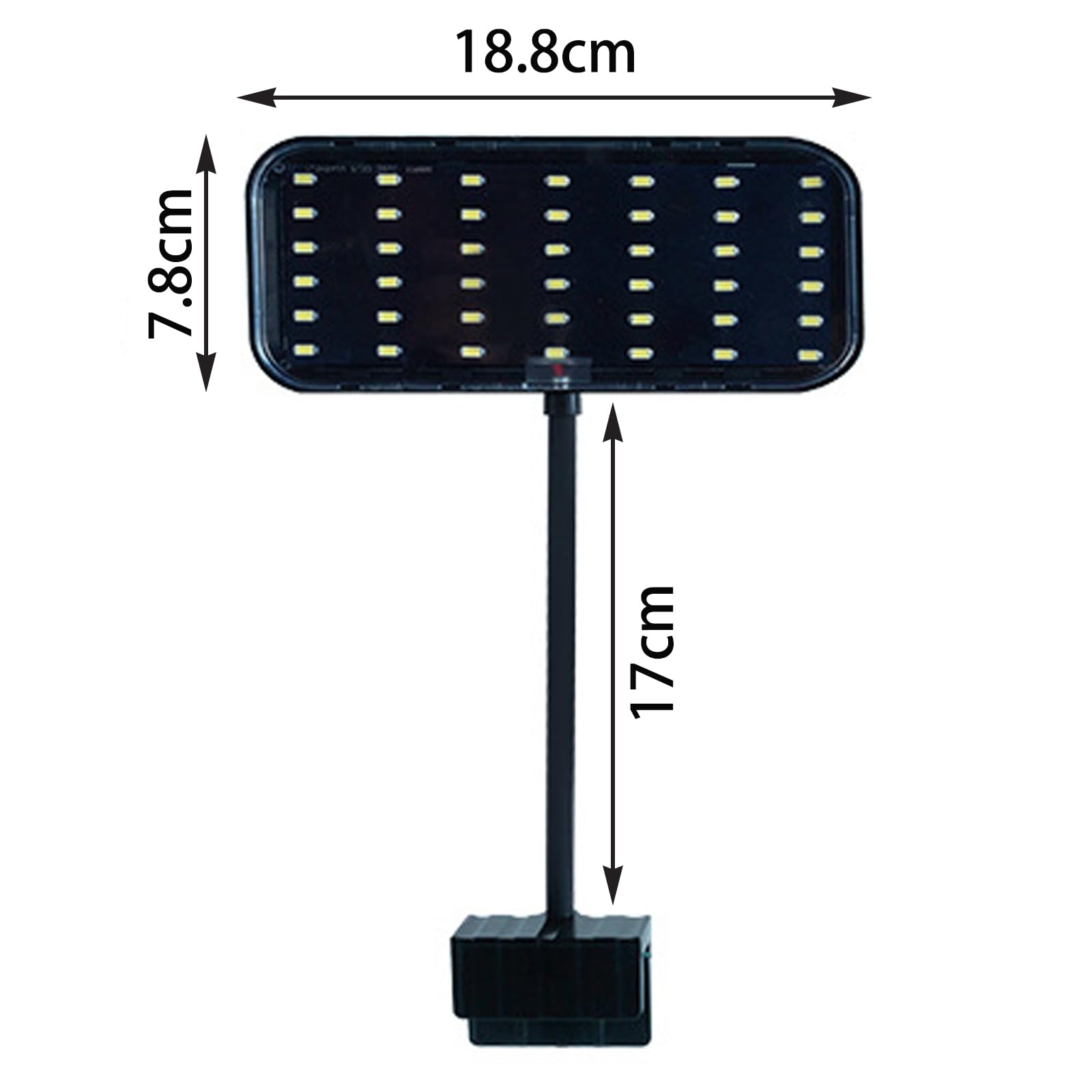 92RA Oświetlenie LED 360°, Lampa LED Energooszczędna i Odporna na Zaparowanie, Światło Wodoszczelne dla Roślin Wodnych i Ryb (13 W)