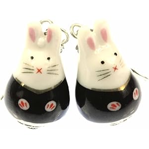 Miniblings Ohrringe Hase Silber - Niedliche Oster Ohrhänger Mit Hasen Silhouette