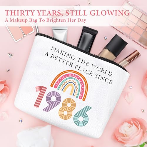 Image of 40th Birthday Gifts for Women Vintage 1986 Birthday Gifts for Women Unique 40 Year Old Gift for Woman Happy 40th Present for Her Turning 40 and Fabulous Gift Basket for Mom Sister Wife Friend Coworker
