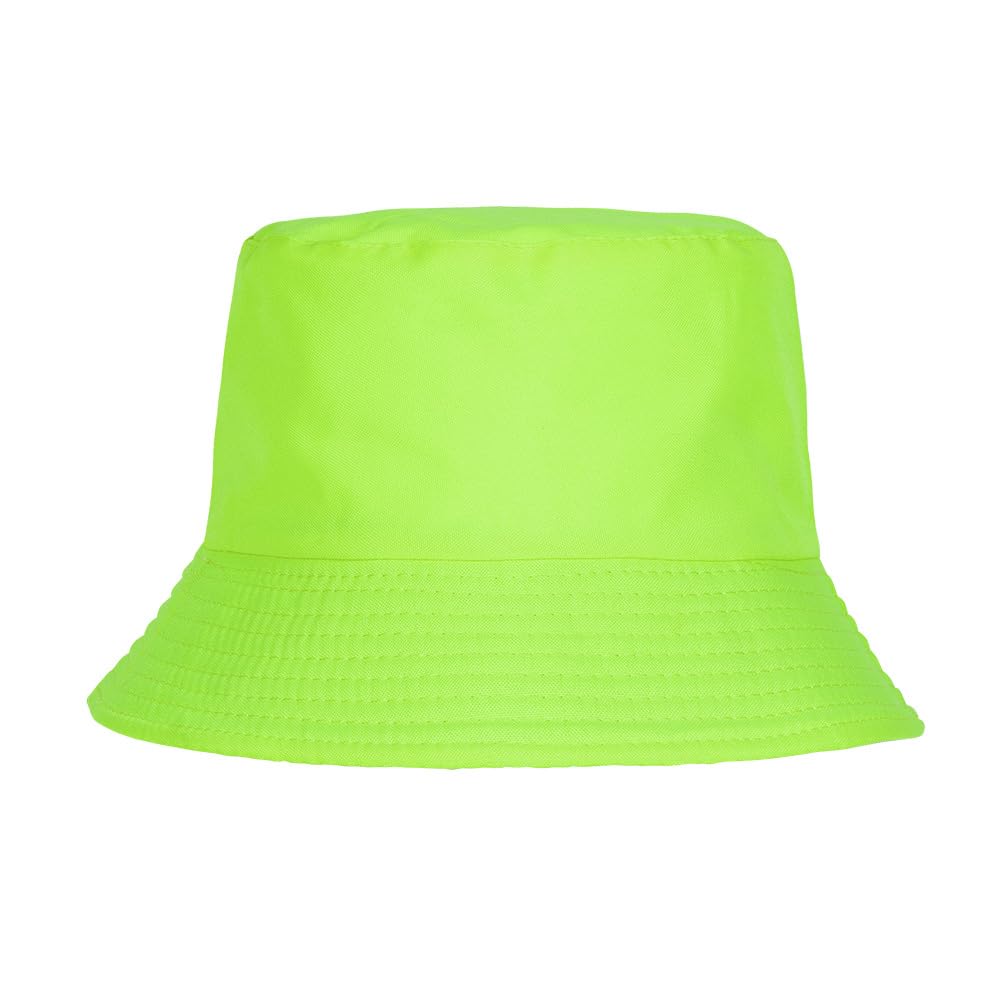 Boland - Neon Bucket Hat Glow in Black Light Hat for Carnival, Theme Party or Festival