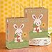 Fun Express Brown Paper Happy Easter Bunny Gift Bags (Pack of 12) Easter Party Supplies