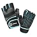 TAVIALO Guantes de Gimnasio Hombre por Musculacion, Fitness, Entrenamiento, Talla M (16-19 cm), Colores Azul, Gris, Negro. Guantes de Medio Dedo