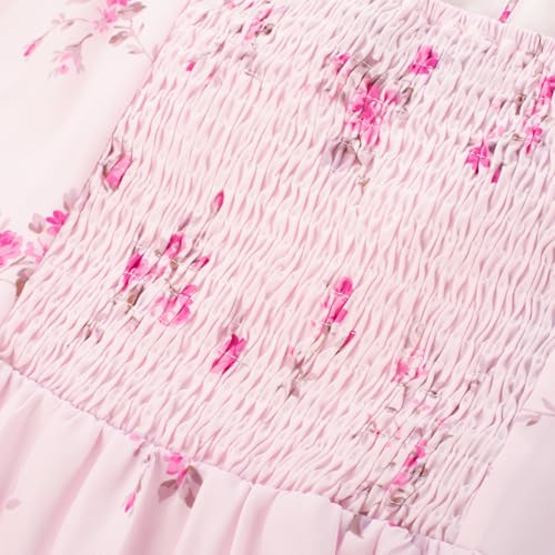 Image of Scarlet Darkness Women's Floral Midi Dress Corset Sundresses 2026 Summer Spring Vacation Milkmaid Dresses
